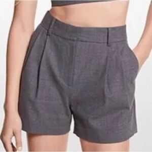 Michael Kors Grey Wool Tailored Shorts